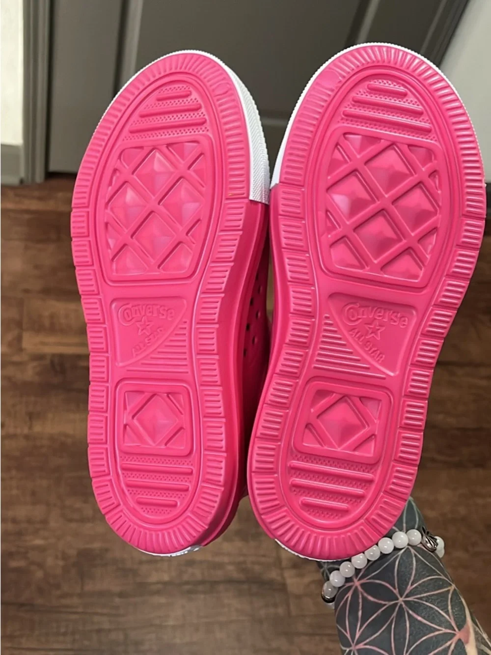 Converse Kids Pink Slip-On Shoes with White Toe Youth Size 3